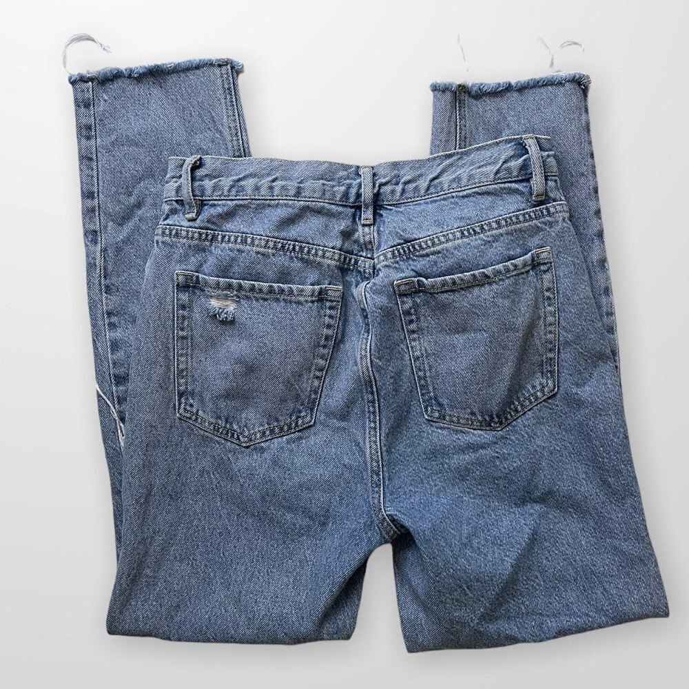 High-waisted Cropped PacSun Distressed 90's Mom Jeans Size 26 - Picture 5 of 7